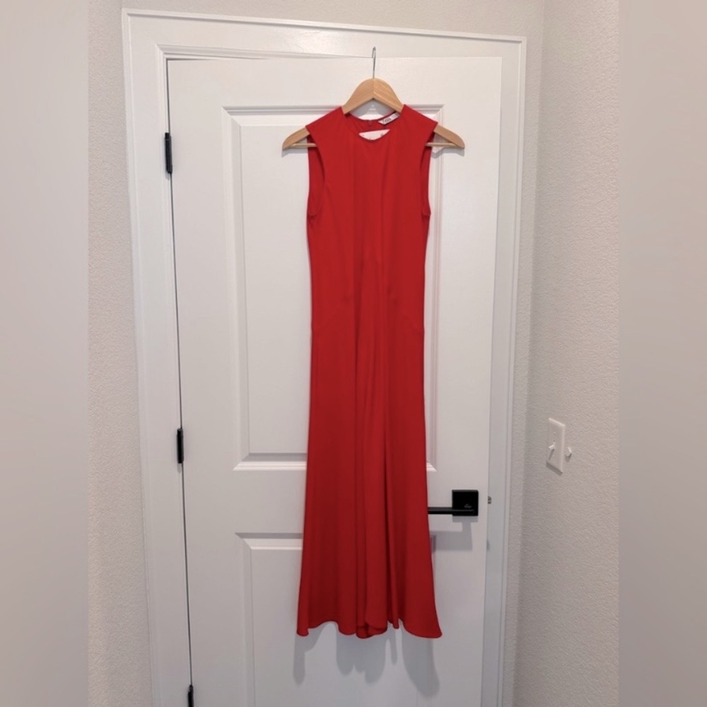 L.L. Bean Red Midi Dress